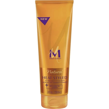 Motions Heat Styled Straight Finish Leave-In Conditioner, 8 oz, All Hair Type