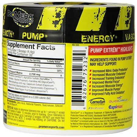 ProMera Sports Pump Extreme Blue Raspberry - 32 Servings
