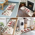 thumbnail image 5 of Runner Rug 2'x6', Red Gnomes Christmas Washable Non-Slip Hallway Runner Rugs, Xmas Ball Gifts Snowflake Rustic Bedside Rugs Floor Mats Carpet Runners for Kitchen Bathroom Laundry Room, 5 of 8