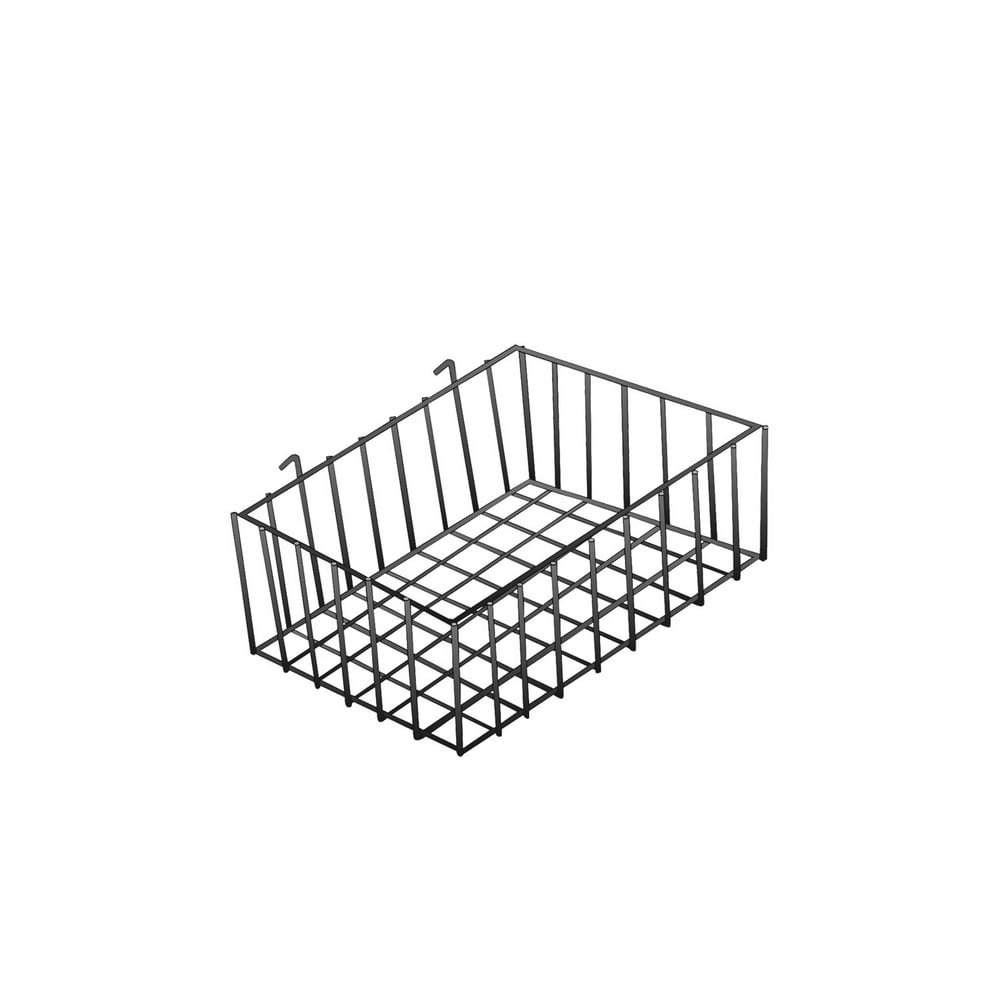 Black Mini Wire Grid Basket for Wire Grid 12''L x 8''W x 4"D Set of