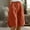 Orange, variant on iHPH7 Womens Linen Shorts, Bermuda Shorts for Women, Knee Length Shorts Women, Gauze Shorts for Women, Linen Clothing, Orange XL