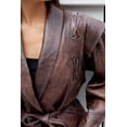 thumbnail image 5 of Classic PU Cropped Lapel Style Jacket (L, Black), 5 of 6