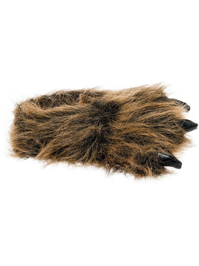 Brown Grizzly Bear Paw Fuzzy - Walmart.com