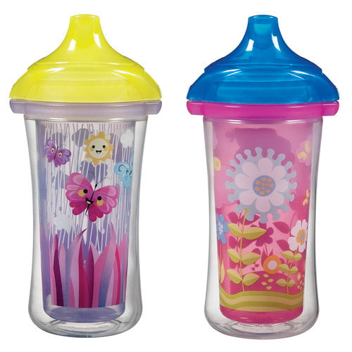 Munchkin® Click Lock™ Flip Straw Toddler Sippy Cup, 9 Ounce, 2 Pack