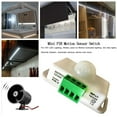 thumbnail image 4 of PIR Infrared Motion Sensor Detector, DC 12V-24V Strip Light Motion Sensor Switch, for Cupboard Cabinet Stairs Kitchen,1 x Automatic Sensor Switch,white, 4 of 7