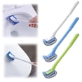 thumbnail image 3 of Iodue Cleaning Brush Toilet Brush Bowl Brush Bathroom Brush Under Rim Toilet Brush Scracth Curved Good Grip Easy To Use Deep Cleaning No Scratching Anti Splashing Easy To Store (2pack), 3 of 3