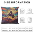 thumbnail image 5 of Orinice Dirt Bike Graphic Decorative Cushion Throw Pillow Cover Square 1PC Soft and Durable for Home Couch Living Room Bed Sofa 22x22in, 5 of 5