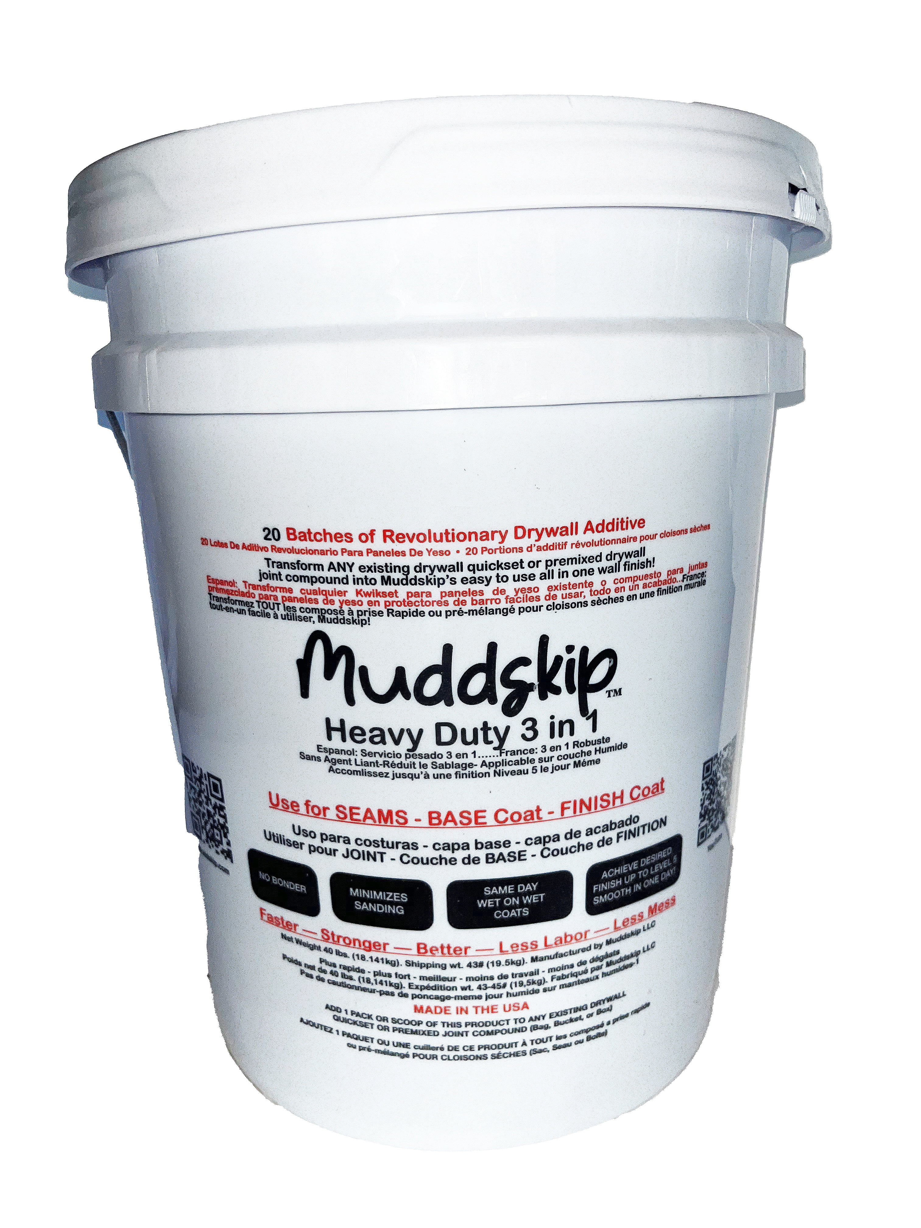 Muddskip Heavy Duty 5 Gallon Bucket =  20 Bag Value Pack
