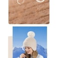 thumbnail image 2 of Fnooota Womens Knit Beanies, Warm Travel Windproof Winter Hats with Earflap Beige Size Free Size, 2 of 2