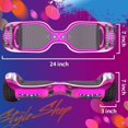 thumbnail image 2 of HOVERSTAR HS2.0 Hoverboard Tout-Terrain Deux Roues Auto-Équilibrées Roue Flash Scooter Électrique avec Haut-Parleur Bluetooth Sans Fil (Vert Chrome), 2 of 5