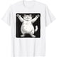thumbnail image 1 of Camiseta para disfraz de gato blanco sonriente con brazos extendidos, 1 of 2