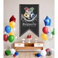 thumbnail image 3 of Banner CON*QUEST con el escudo de Hogwarts de Harry Potter, 76 x 127 cm, 3 of 5