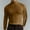 Brown, variant on KIHOUT Clearance Mens Long Sleeve Solid Turtleneck Casual Pullover T-shirt Bottoming Shirt