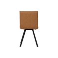 thumbnail image 1 of LeisureMod Wesley Modern Leather Dining Chair With Metal Legs Set of 4, 1 of 1