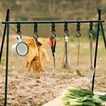 thumbnail image 5 of Outdoor Hooks for Hanging, S Hooks for Hanging, 4 in Nylon Webbing, Heavy Load Support, Camping Trips, Black Finish, 5 Pc, 5 of 5