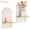 White, variant on Sziqiqi Boho Wall Candle Holders Set of 2: Natural Wood Floating Shelves with Rainbow Arch Design Hanging Shelves for Tea Lights, Plants, Books | Farmhouse Home Decor