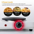 thumbnail image 2 of Imountek 2000W Double Hot Plates Electric Burner, Countertop Cooktop with 5 Gear Temperature Control, Portable Electric Stove, White, 2 of 8