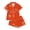 R131-Orange, variant on RMGVDSD Women's Pajama Sets Short Sleeve Top and Short Sleeve Shorts Halloween Pajamas Fashion Sleepwear Casual Loungewear Set