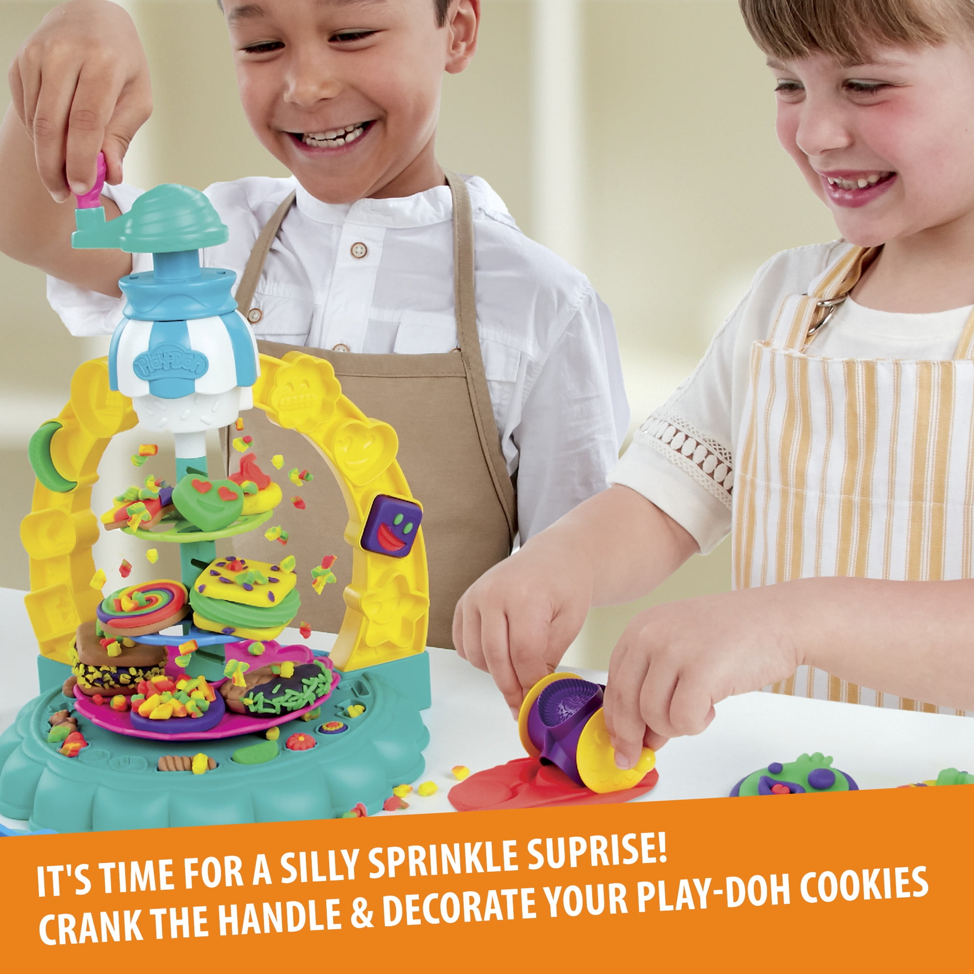 Play-Doh Kitchen Creations Sprinkle Cookie Surprise Set with 5 Non-Toxic Colors 