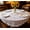 Beige, variant on 22" Round Handmade Crochet Cotton Lace Doilies, Farmhouse Vintage Waterlily Knitted Table Placemats, Decorative Dining Table Centerpiece Doily