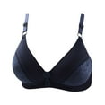 thumbnail image 3 of Honeeladyy Woman's Printing Thin Front Buckle Adjustment Chest Shape Bra Underwear No Rims bras for women plus size, 3 of 3