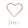 thumbnail image 1 of Lipstore Wall Grid Panel Wall Hanging Photo Display Heart Shaped Creative Photo Display M, 1 of 8