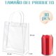 thumbnail image 4 of 30PCS Bolsas de Regalo de PVC Transparente con Asas, Bolsas de Plástico Reutilizable, Bolsas de Compras para Bodas, Bolsas de Dulces para Fiestas, Cumpleaños, 4 of 4