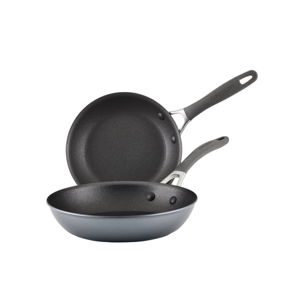 A1 Series Aluminum 2 - Piece Nonstick Induction Frying Pan Set (8.5 - Inch and 10 - Inch) with ScratchDefense Technology