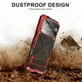 thumbnail image 6 of Ancove for iPhone 16 Pro Max Case Heavy Duty Metal Aluminium Bumper Built in Camera Lens Protector Stan Military Grade Rubber Hard Durable Phone Cases Cover Men Armor,Red, 6 of 11