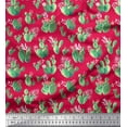 thumbnail image 1 of Soimoi Silk Fabric Floral & Cactus Tree Print Sewing Fabric Yard 42 Inch Wide, 1 of 1