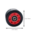 thumbnail image 3 of Weiweiguan 1 Ensemble Patins à Roulettes Double Rangée Roue 95A Patins Roue Ligne Roue pour Patins à Roulettes, 3 of 6