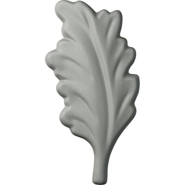 Ekena Millwork 1 5/8"W x 3 1/8"H x 1/4"P Leaf Center Onlay