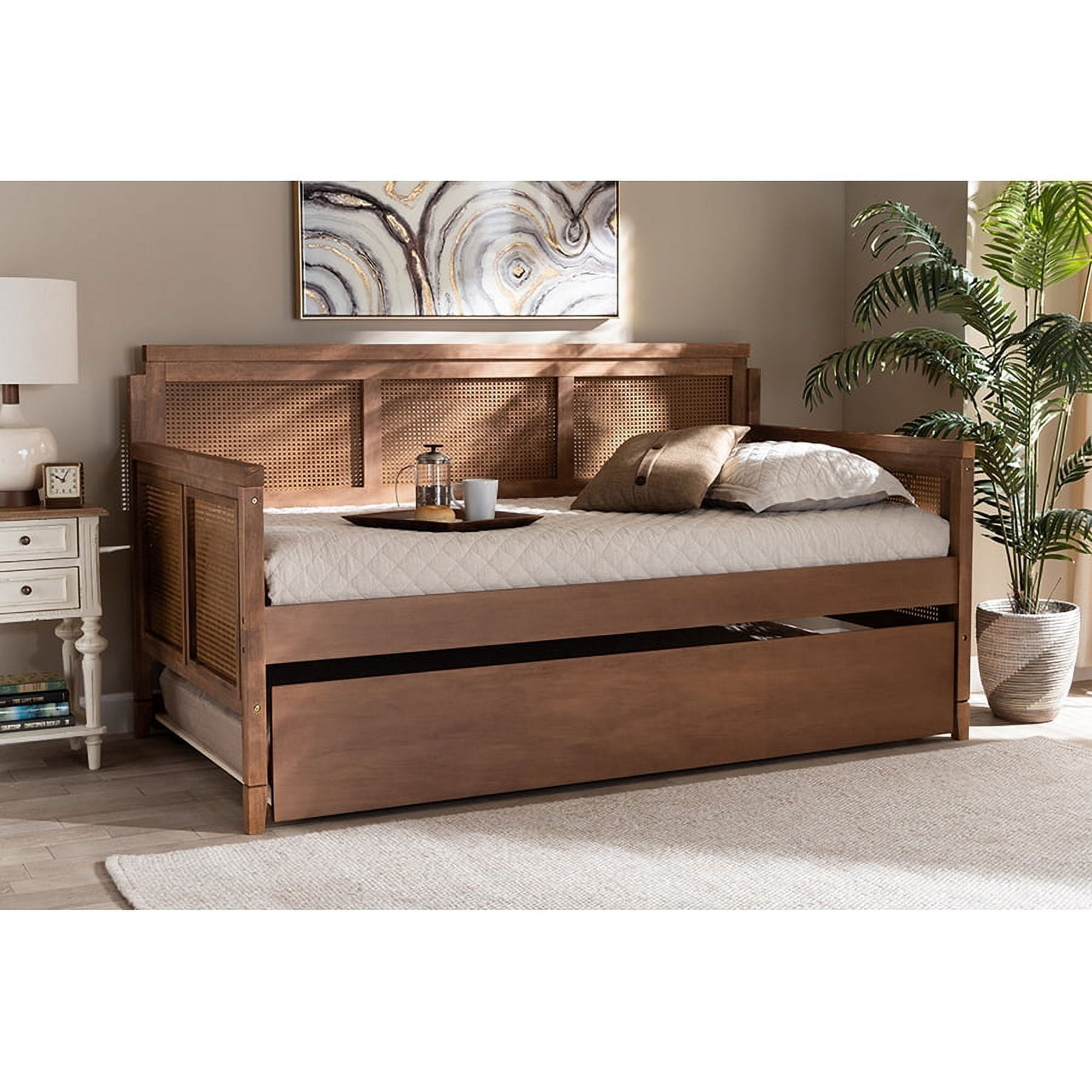 Baxton Studio Select Vintage Rubberwood Full Daybed with Baxton Studio Select Vintage Rubberwood Full Daybed with