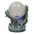 thumbnail image 5 of Ebros Blue Frost Dragon LED Night Light Glitter Sparkle Water Globe Storm Ball, 5 of 7
