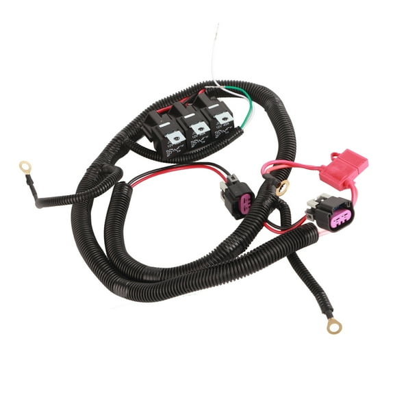 Electric Fan Wire Harness,Dual Electric Fan Wiring Electric Cooling Fan Wire Harness ECU Control