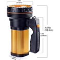 thumbnail image 2 of Torche LED Rechargeable 7000 Lumens Étanche CREE LED Puissante Portable Rechargeable Lampe de Poche LED pour Randonnée Camping, 9000mah, 2 of 5
