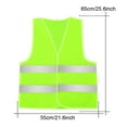 thumbnail image 3 of Mens 5/10 Pack High Visibility Reflective Vest Hi-vis Bright Color Construction Safety Vest (5 Pack-Yellow), 3 of 5