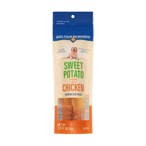 Golden Rewards Sweet Potato Wrapped with Chicken Dog Treats