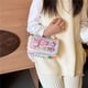 thumbnail image 5 of Bolso de hombro para niños, bolso de moda para mujer con dibujos animados de perlas, bolso portátil para niños, bolso cruzado con cadena de princesa pequeña simple, 5 of 6