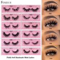 thumbnail image 2 of FOXESJI Mink Lashes Fluffy Dramatic Wispy Falsas pestañas postizas Cross Lash Extension Natural Soft 3D Mink Lashes Pestañas Maquillaje Tan Jianjun unisex, 2 of 2