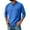 Royal Blue&02#1201T, variant on Garbnen Long Sleeve Henley Shirts for Men Casual Fashion Pullover 3-Button Spring Top For Man with Pocket Orange L