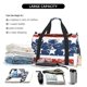 thumbnail image 5 of Disketp USA Colors Stripes1 Bolsa de Viaje Tipo Duffle, Bolso de Mano para Fin de Semana para Mujer, Bolsa de Gimnasio Ligera para Hombre, Esencial para Viajes, 5 of 7