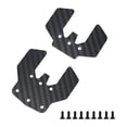 thumbnail image 3 of Juego de 2 placas protectoras de fibra de carbono, piezas de repuesto compatibles, montaje negro resistente, accesorios de actualización para, 3 of 9