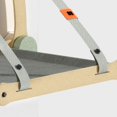 thumbnail image 4 of Ventana para Cama para Gatos Yuxing Hamaca con Ventosas Fuertes Gris Roca, 4 of 5