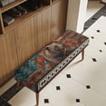 thumbnail image 2 of Yuyamidu Aztec Bench Cover for Dining Table Bear Washable Removable Bench Slipcover for Living Room Non Slip Rectangle Seat Protector Gift for Holiday, 2 of 8