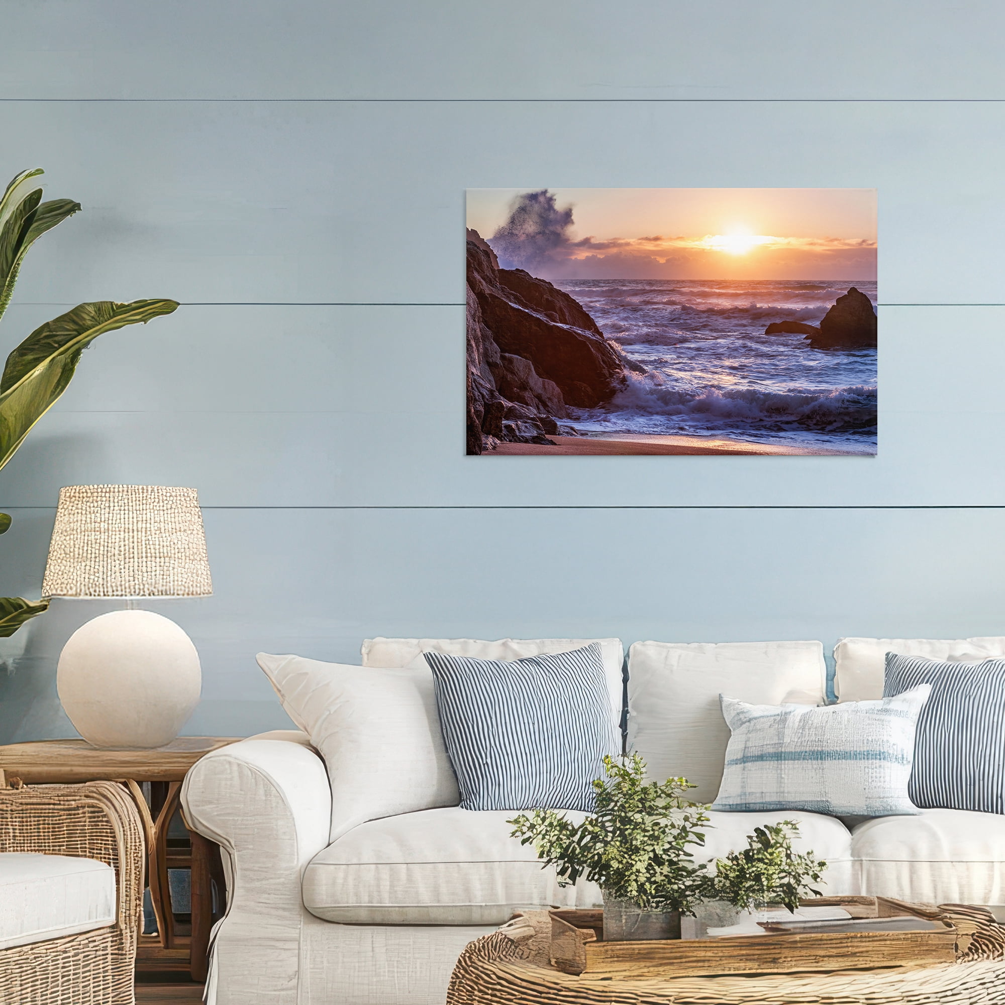 Stupell Industries Siren Song Rocky Shore Canvas Wall Art, design by Shelley Carlisle