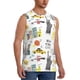 thumbnail image 2 of Fotbe New York Men's Camiseta sin Mangas Estampada para Hombres, Playera Casual para Gimnasio, Entrenamiento, Playa-Medium, 2 of 7