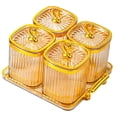 thumbnail image 3 of Plato para servir bocadillos de frutas secas Plato para aperitivos Tarros multiusos para dulces y nueces con Marrón, 3 of 9