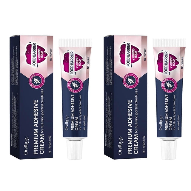 Thermoplastic-Denture Adhesive Premium Formulas Non Glue Denture-Adhesive Cream for Men Women