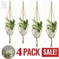 thumbnail image 5 of 4PCS 35.4 Inch Plant Flower Hanger Macrame Jute for Indoor Outdoor Ceiling Deck Balcony, Planter Holder Basket Boho Home Decor, 5 of 13
